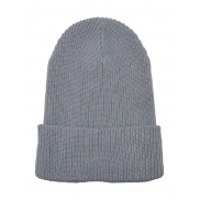 Czapka Recycled Yarn Ribbed Knit - grey