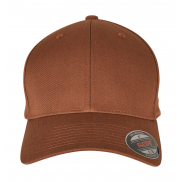 Dziecięca czapka z daszkiem Flexfit Wooly Combed - coyote brown