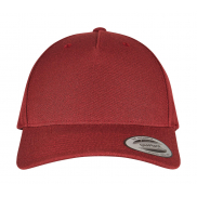 Czapka z daszkiem 5-panelowa Premium Curved Visor - maroon