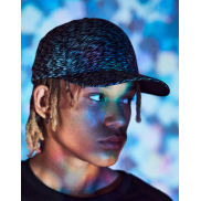 Czapka z daszkiem Flexfit Delta Unipanel - melange black