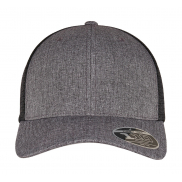 Czapka z daszkiem 110 Mesh 2-Tone - melange charcoal/black