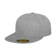 Czapka z daszkiem Premium 210 Fitted - heather grey