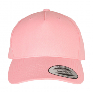 Czapka z daszkiem 5-panelowa Premium Curved Visor - prism pink