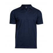 Koszulka Polo Luxury Stretch V-Neck - navy