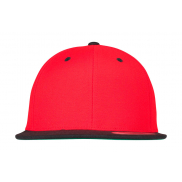 Czapka Dwukolorowa Z Płaskim Daszkiem - red/black
