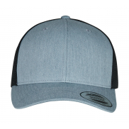 Dwukolorowa czapka Retro Trucker - heather/black