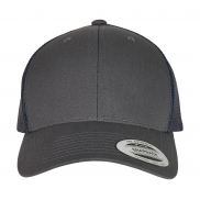 Dwukolorowa czapka Retro Trucker - charcoal/navy
