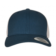 Dwukolorowa czapka Retro Trucker - navy/silver