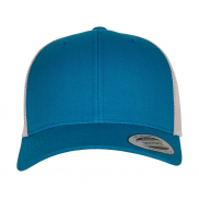 Dwukolorowa czapka Retro Trucker - steel blue/silver