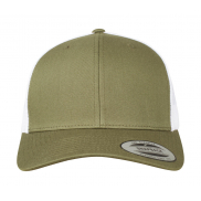 Dwukolorowa czapka Retro Trucker - buck/white