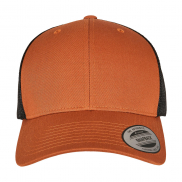 Dwukolorowa czapka Retro Trucker - caramel/black