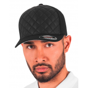 Czapka z daszkiem Diamond Quilted Flexfit - black