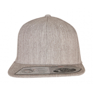 Czapka Fitted Snapback - heather grey