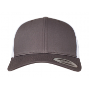 Dwukolorowa czapka Retro Trucker - dark grey/white
