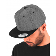 Czapka z daszkiem Chambray-Suede Snapback - black/black