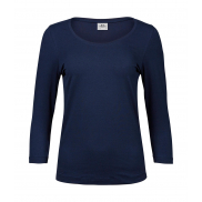 Damska koszulka 3/4 Stretch - navy