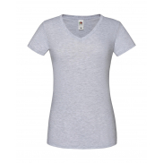 Damski T-Shirt Iconic 150 V Neck - heather grey