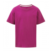 Dziecięcy T-shirt Signature Tagless - dark pink