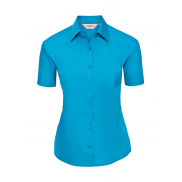 Bluzka z krótkimi rękawami i kieszonką - turquoise