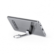 Brelok do kluczy, stojak na telefon, otwieracz do butelek - srebrny