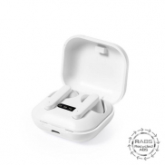 Bezprzewodowe słuchawki douszne RABS - biały