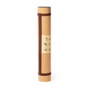 Korkowa mata do ćwiczeń - jasnobrązowy