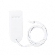 Gwizdek ze sznurkiem - biały