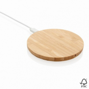 Bambusowa ładowarka bezprzewodowa 5W - brązowy