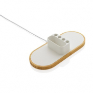 Podwójna ładowarka bezprzewodowa 10W Ontario, RABS - biały