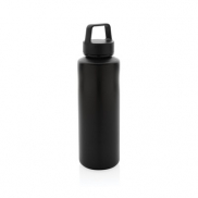 Butelka sportowa 500 ml z plastiku z recyklingu - czarny