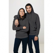 Bluza z kapturem z bawełny z recyklingu Iqoniq Jasper - czarny - L