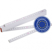 Miara 2m, składana STABILA - biały