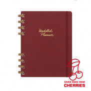 Spiralny kalendarz MOLESKINE Undated Life - czerwony - M