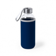 Szklana butelka 420 ml - ciemnoniebieski