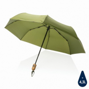 Bambusowy parasol automatyczny 21' AWARE™ RPET - zielony
