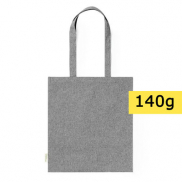 Torba z bawełny z recyklingu na zakupy - czarny