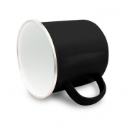 Emaliowany kubek 360 ml | Taeris - czarny