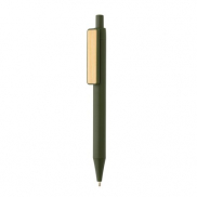 Długopis z bambusowym klipem, RABS - zielony