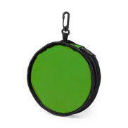 Podwójna miska dla psa RPET, składana, karabińczyk - zielony