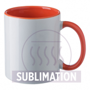 Kubek ceramiczny 300 ml - pomarańczowy