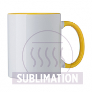 Kubek ceramiczny 300 ml - żółty