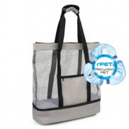 Torba plażowa, na zakupy, torba termoizolacyjna RPET | Maxwell - szary