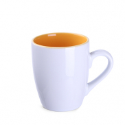 Kubek Ilona Duo biało/żółty