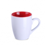 Kubek Ilona Duo biało/czerwony