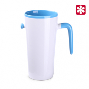 Kubek Idea biało/jasnoniebieski