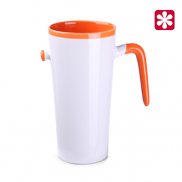 Kubek Idea biało/pomarańczowy