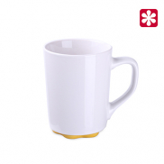 Kubek Ivory biało/żółty