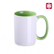Kubek Evergreen biały/jasnozielony