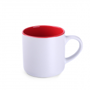 Kubek Diego Pure biało/czerwony