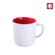 Kubek Rico Pure biało/czerwony